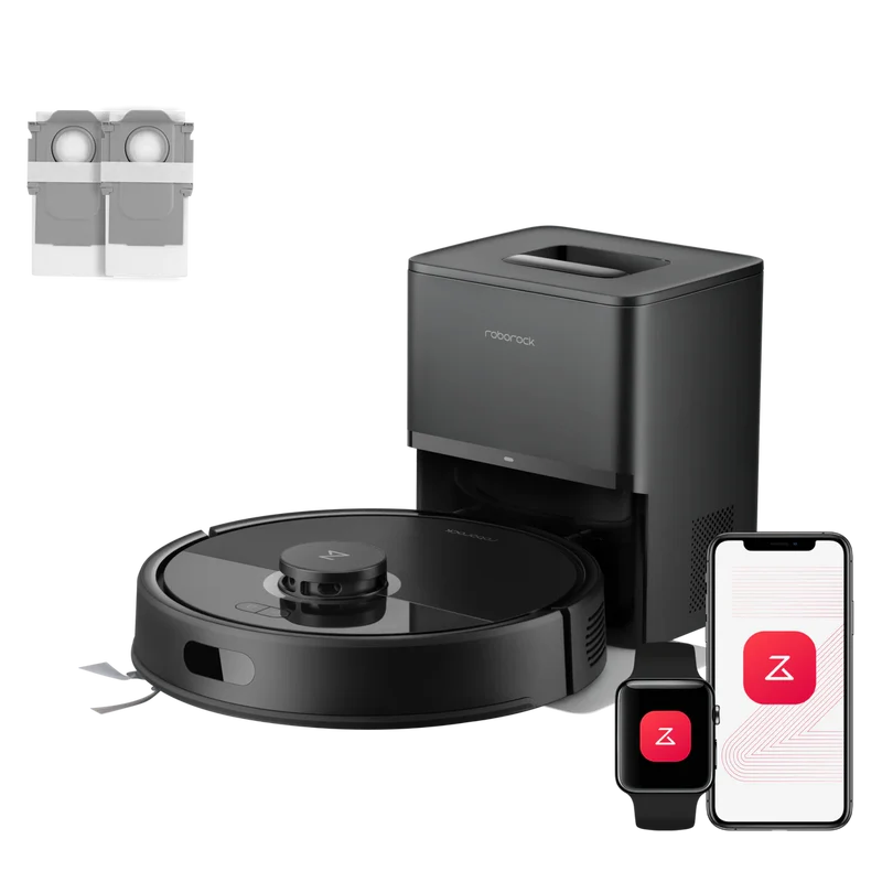 Roborock Q7 L5+ Set Robotdammsugare och Mop med Automatisk Tömningsstation och Två Extra Dammpåsar