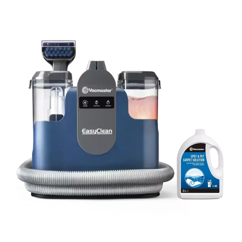 Vacmaster EasyClean Thermo Clean Kit | Heated Carpet Spot Cleaner-with Spare Carpet Shampoo