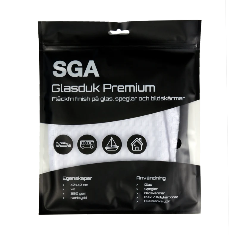 Glastorkduk SGA Glasduk Premium, 40x40 cm