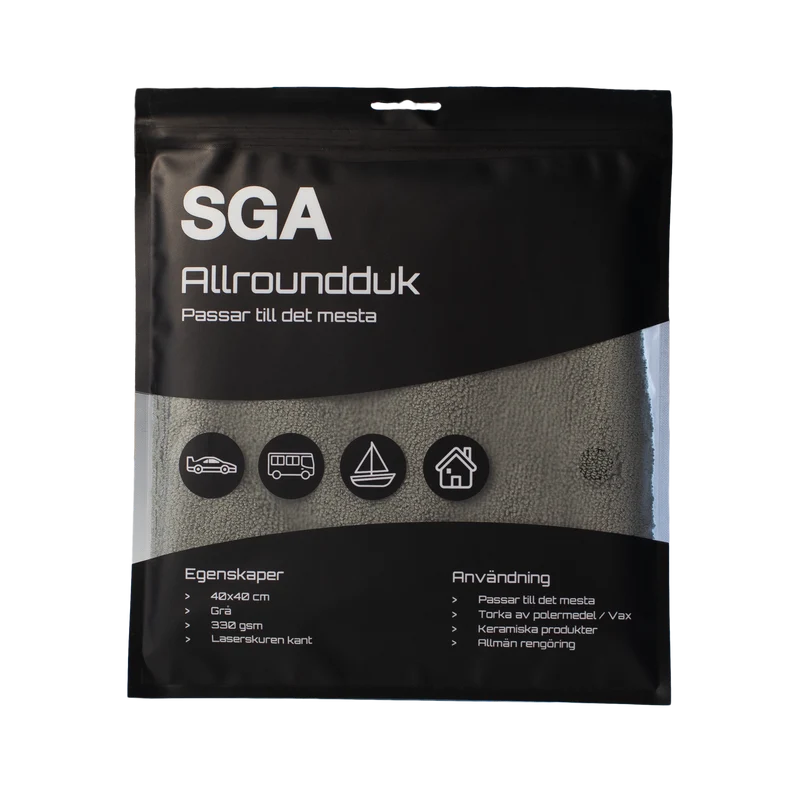 Mikrofiberduk SGA Allroundduk, 40x40 cm
