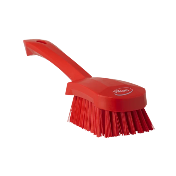 Handborste Vikan m/kort skaft Hård Röd, 270mm