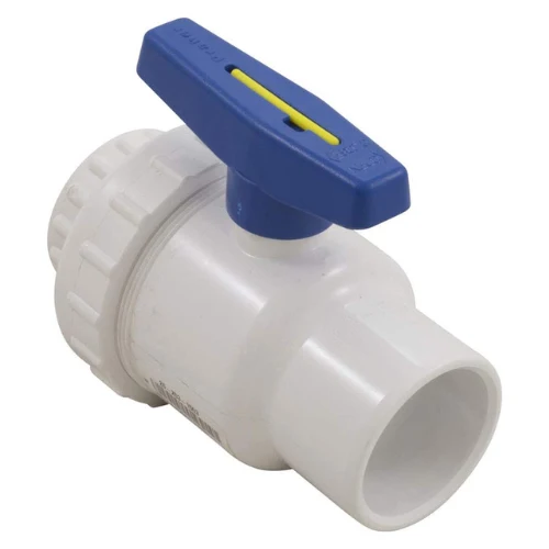 Schedule 40 PVC Single Union Blocked Ball Valve - 2" Slip x Slip | 200-010
