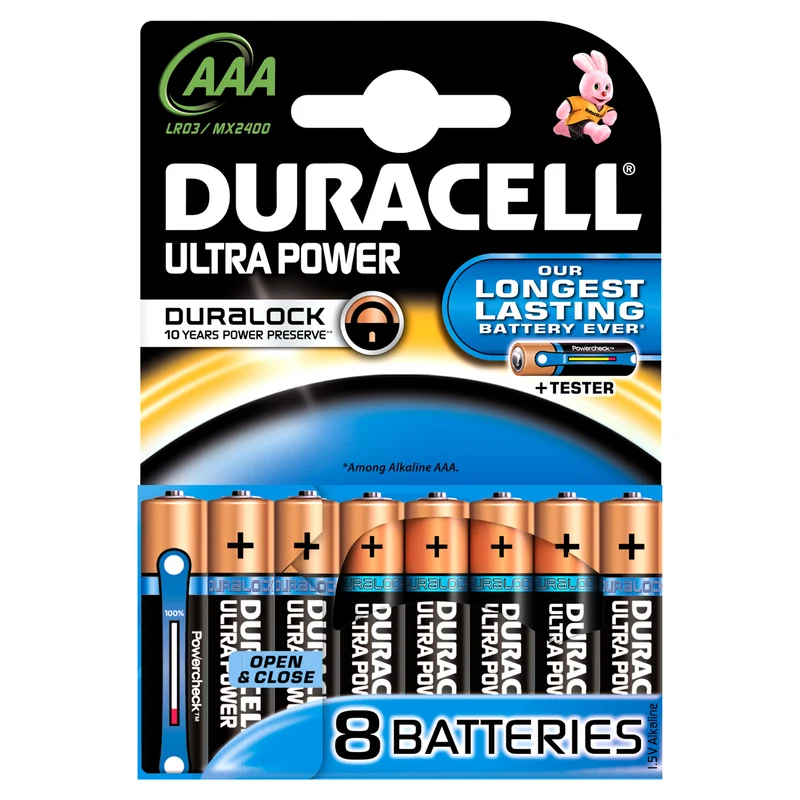 Duracell 8x LR03 AAA Engångsbatteri Alkalisk