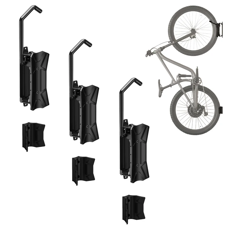 Maclean cykelhållare/vägghängare, max. belastning 35 kg, justerbar lutningsvinkel, stål, MC-171, 3 stycken