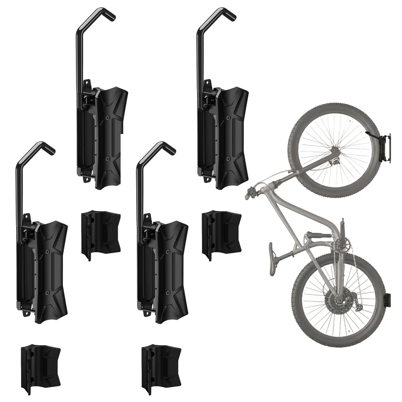 Maclean cykelhållare/vägghängare, max. belastning 35 kg, justerbar lutningsvinkel, stål, MC-171, 4 stycken