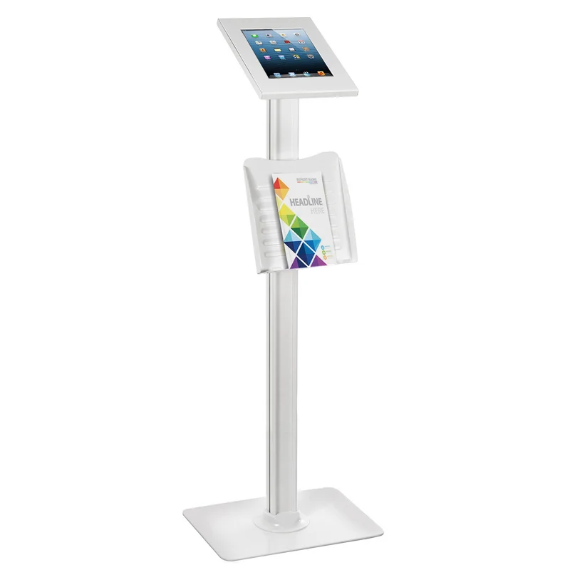 Maclean surfplatta reklamställ, golvställ med låsanordning, 9,7"/10,2" iPad, 10,5" iPad Air/iPad Pro, 10,1" Samsung Galaxy Tab A (2019), MC-724