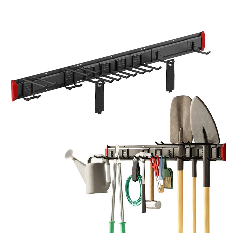 Maclean väggmonterad verktygshållare, stål, max. belastning 228 kg, bredd 1222 mm, MC-179