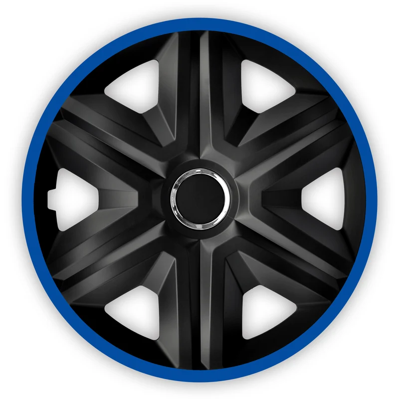 Universella navkapslar 15" NRM FAST LUX blå 4 st