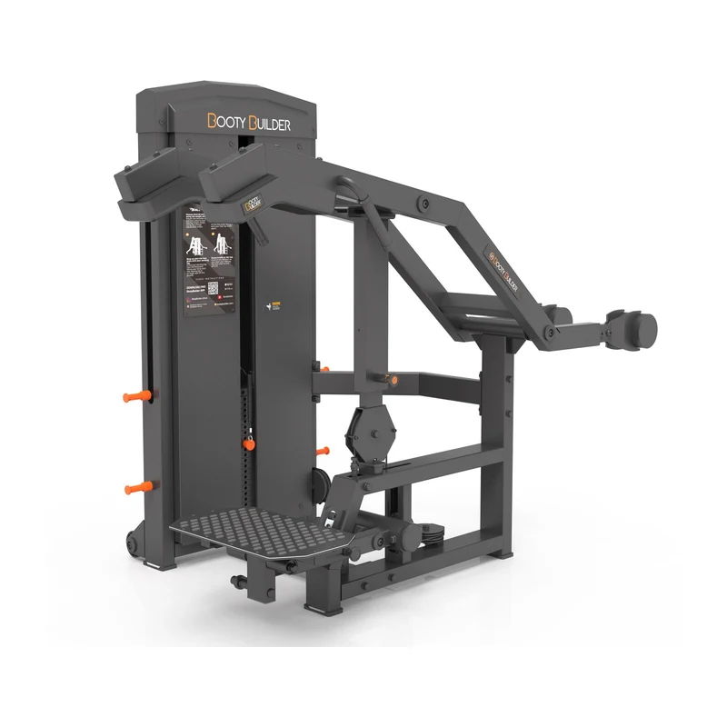 Booty Builder Step up, Stack loaded Strength training Machine Black
