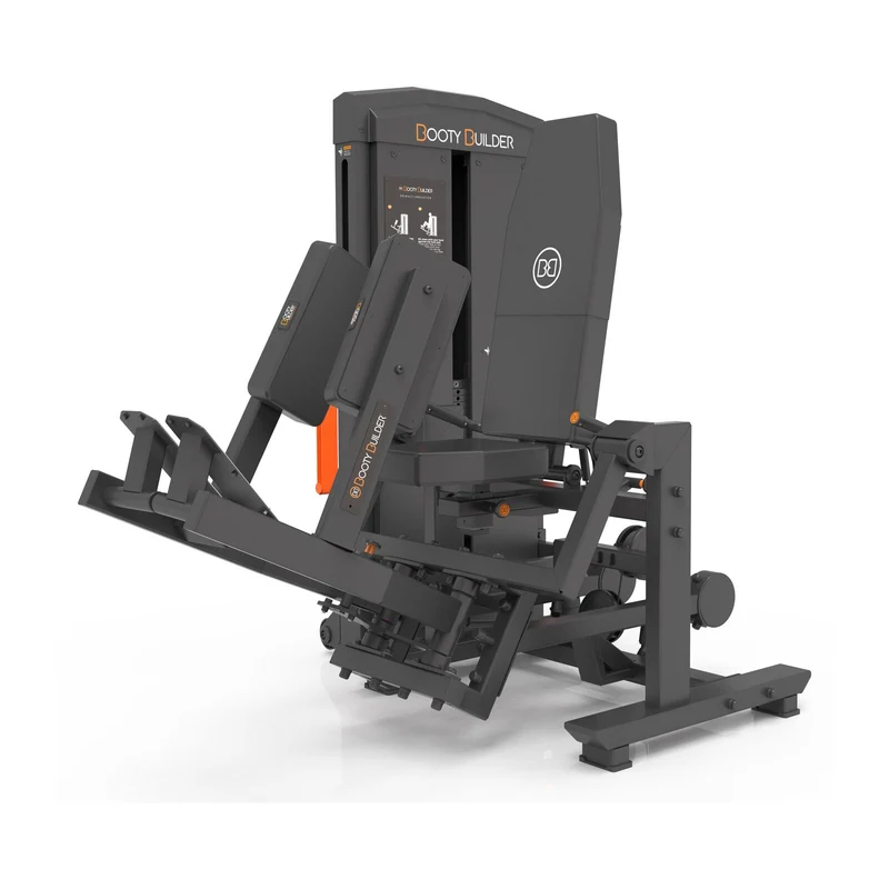 Booty Builder 3D Multi-Abductor, Stack loaded Strength training Machine Black