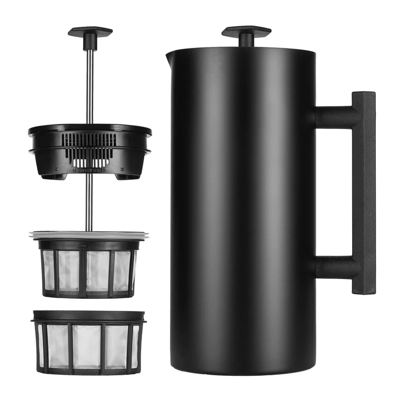 Espro P6 2132C2-19BK French press coffee maker Black steel