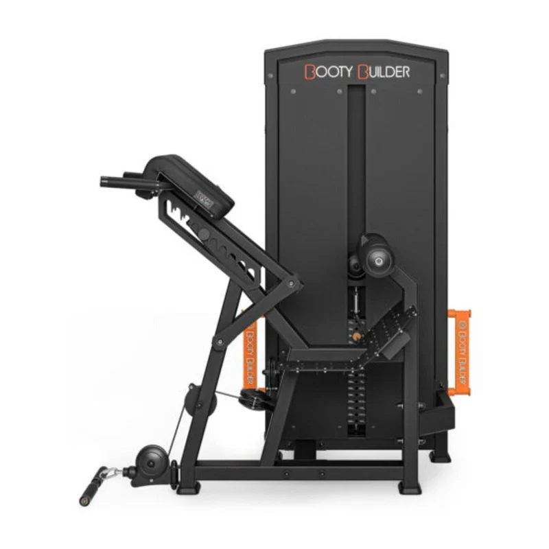 Booty Builder Selectorized Back Extension Strength training Machines Black