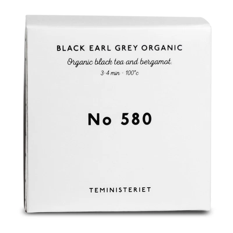 Teministeriet Signature 580 Black Earl Grey Organic - Box Tea