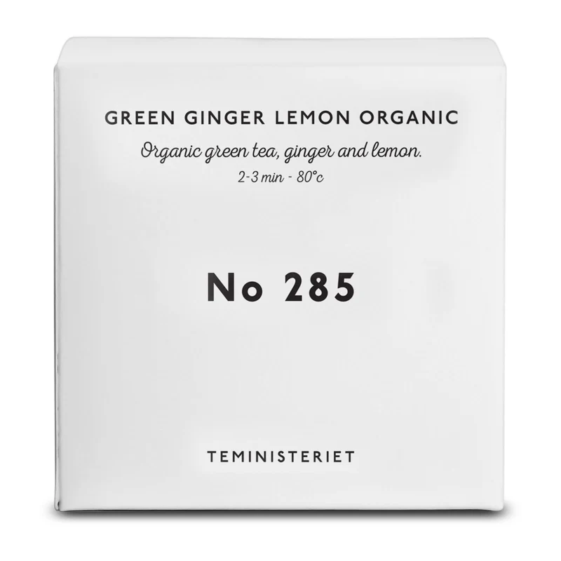 Teministeriet Signature 285 Green Ginger Lemon Organic - Box Tea