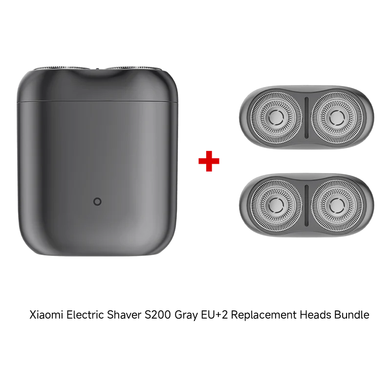Xiaomi Electric Shaver S200 Gray EU+2 Replacement Heads Bundle