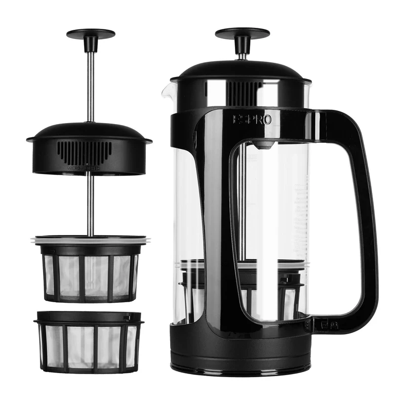 Espro P3 1432C-BK French press coffee maker Glass