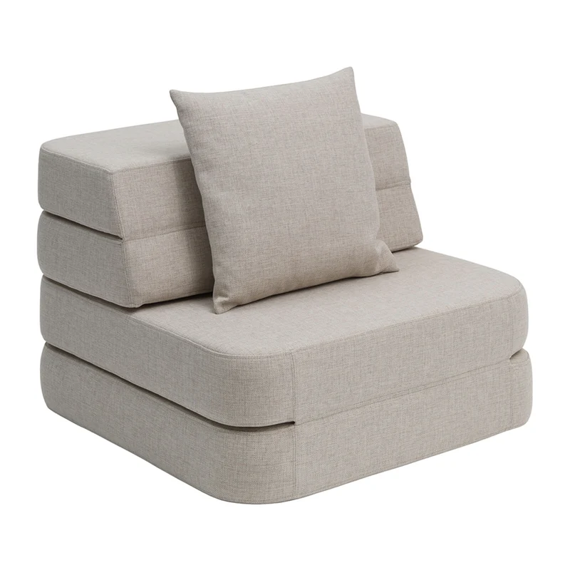by KlipKlap 3 Fold Sofa Single Beige
