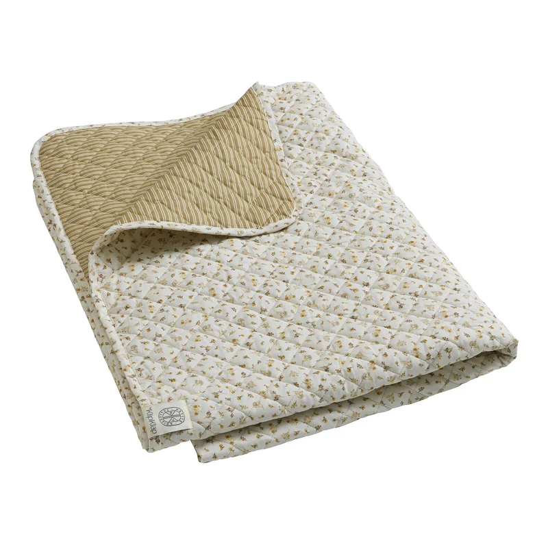 By KlipKlap Bed Blanket Poetic Garden Honey