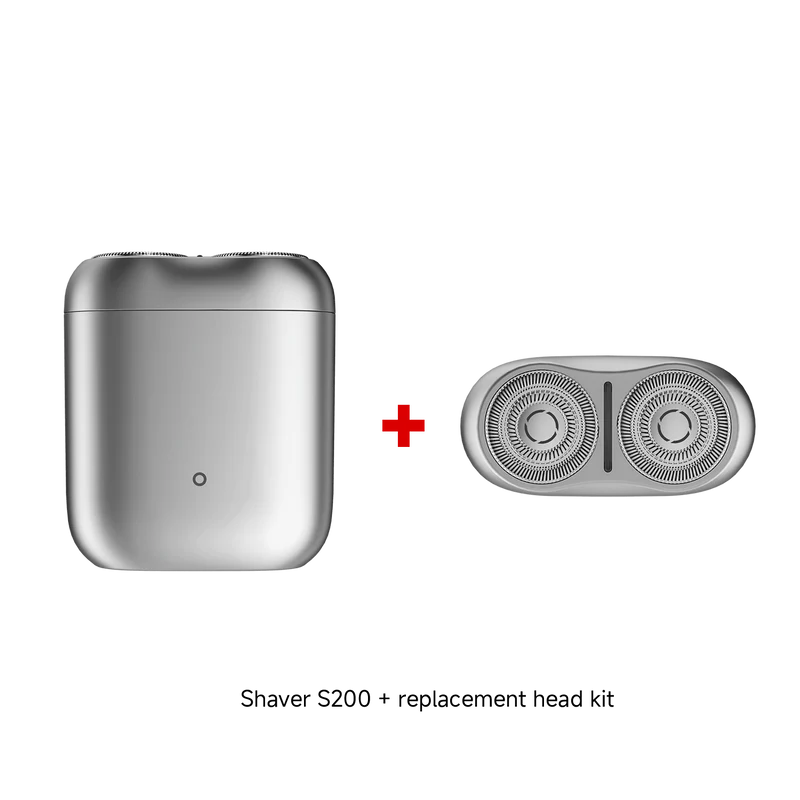 Xiaomi Electric Shaver S200 Gray+Replacement Head Bundle