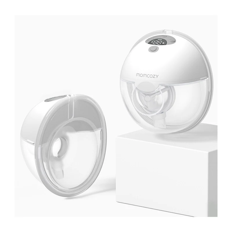 Momcozy M5 Smart Double Pack Wearable Breast Pump Grey
