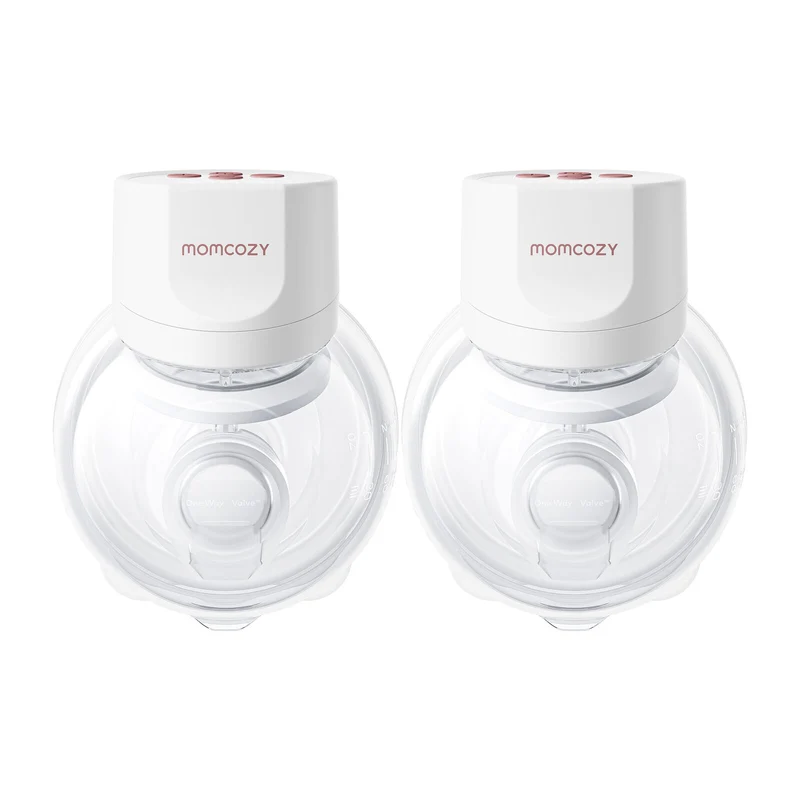 Momcozy S12 Pro+ Double Pack Wearable Breast Pump White