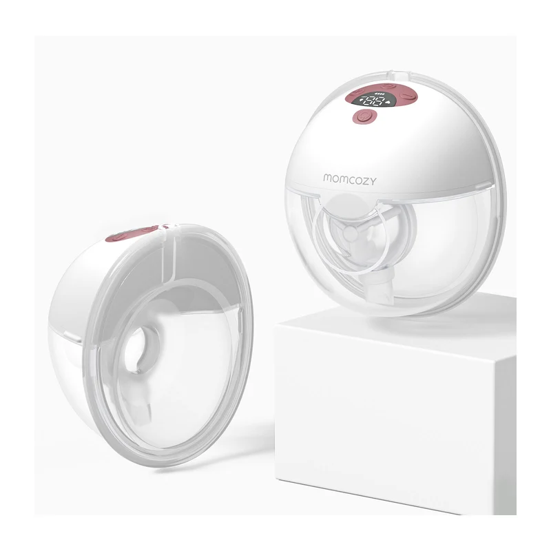 Momcozy M5 Smart Double Pack Wearable Breast Pump Red