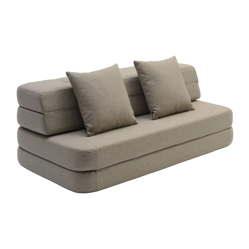 by KlipKlap 3 Fold Sofa XL Soft 140 cm Sand