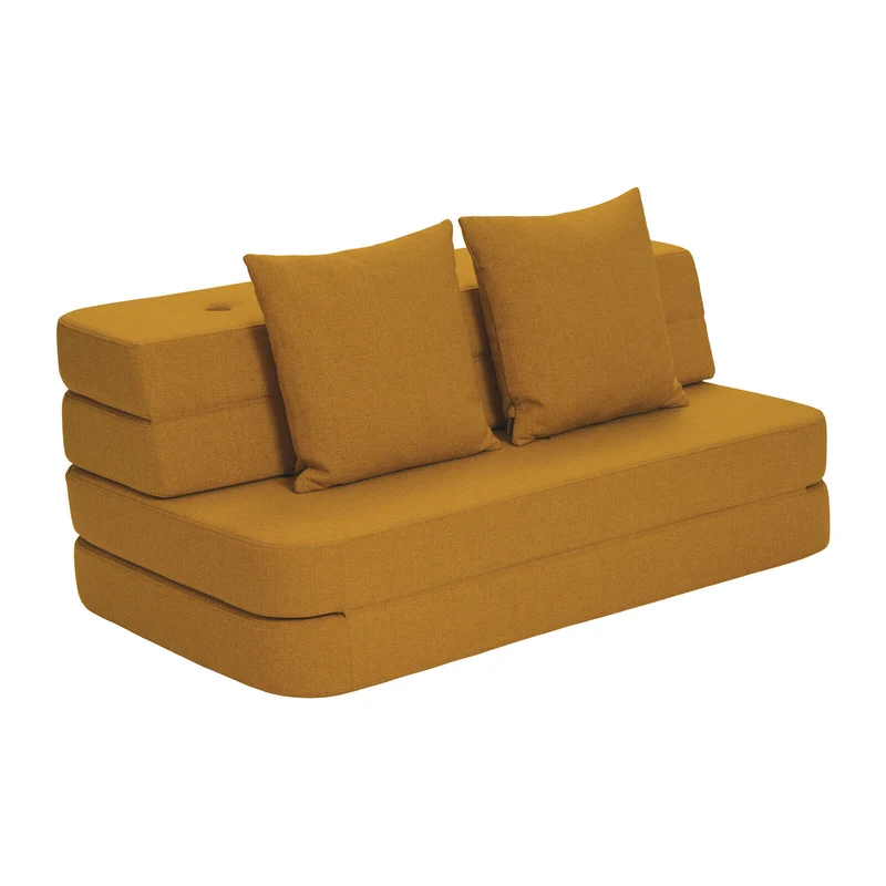 by KlipKlap 3 Fold Sofa 120 cm Mustard