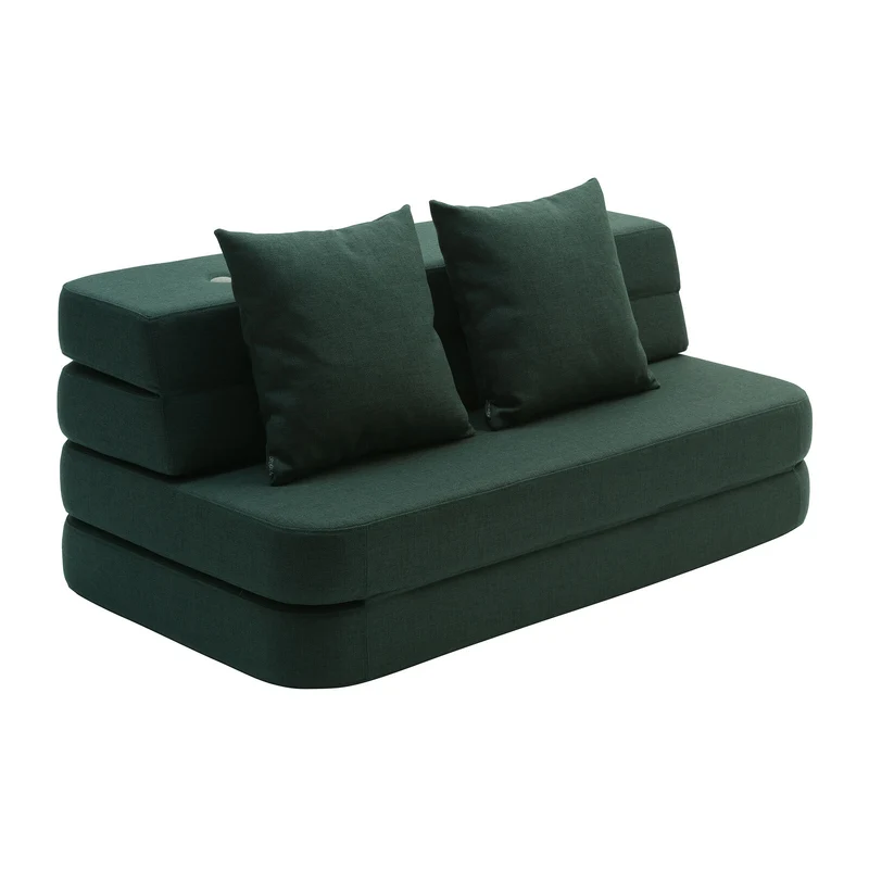 by KlipKlap 3 Fold Sofa 120 cm Deep Green