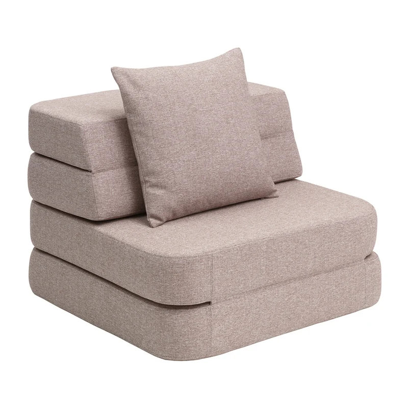 by KlipKlap 3 Fold Sofa Single Soft Soft Rose