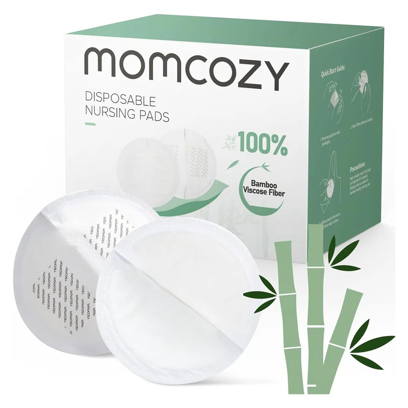 Momcozy Bamboo Fiber Disposable - 80 Count Nursing Pad