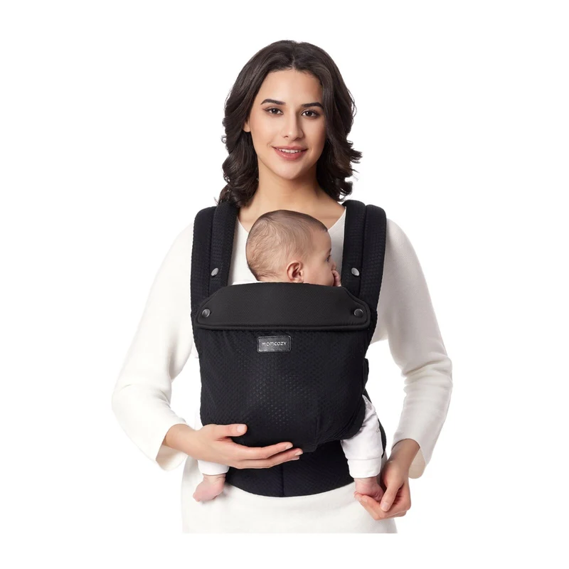 Momcozy Newborn to Toddler Air Mesh Soft Structured Carrier Black