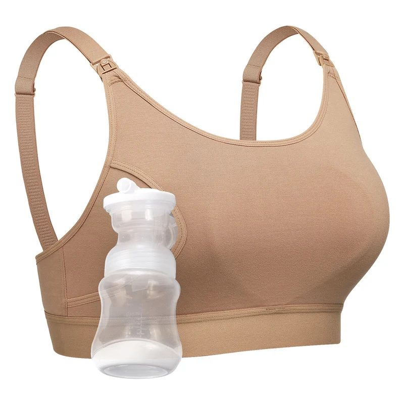 Momcozy YN08 M Hands-Free Pumping Bra Natural