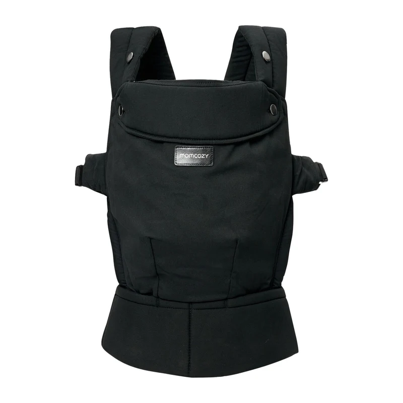 Momcozy PureHug Cotton Soft Structured Carrier Black