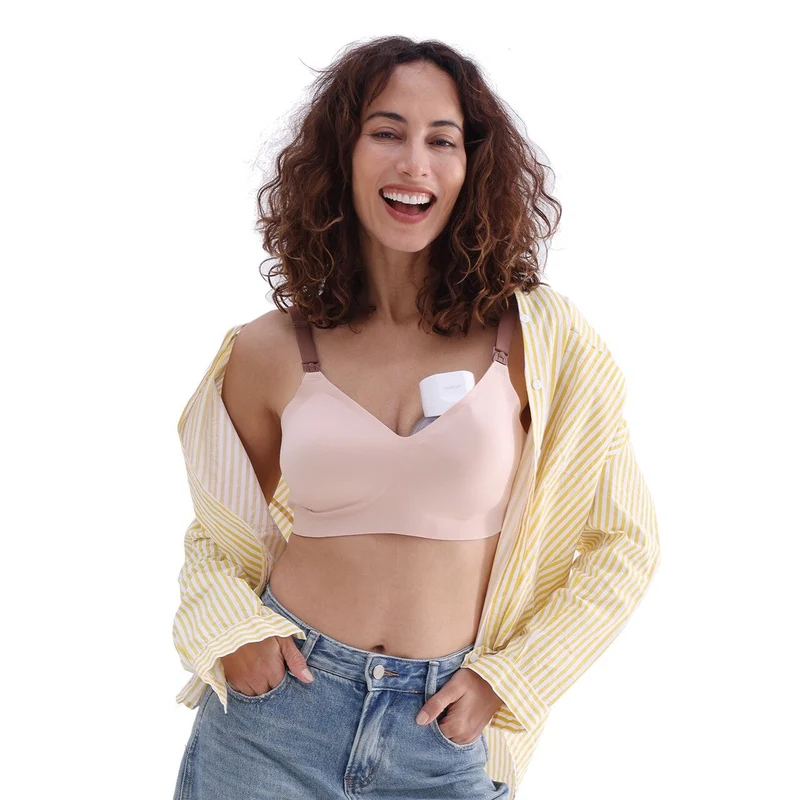 Momcozy S12 Pro Single Pack Wearable Breast Pump Pink