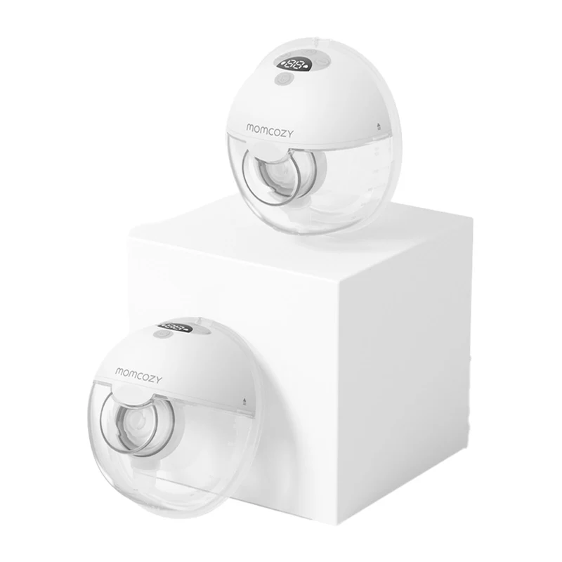 Momcozy M5 Double Packs Wearable Breast Pump Grey