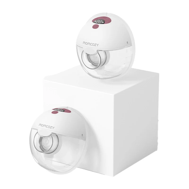 Momcozy M5 Double Packs Wearable Breast Pump Red