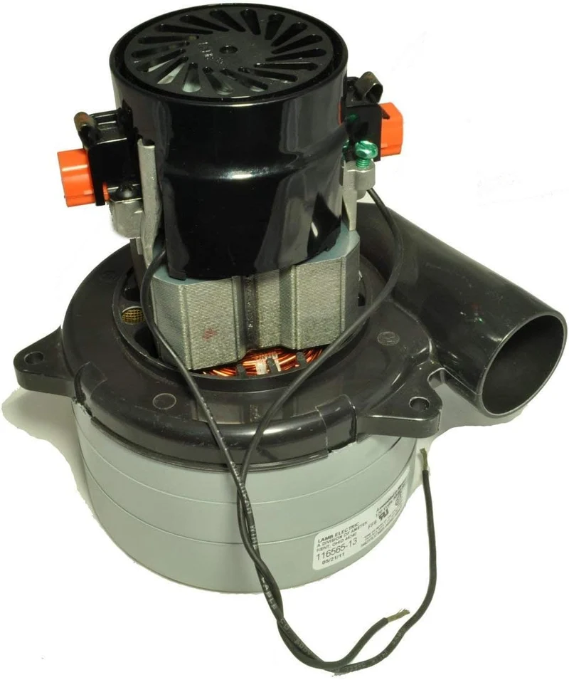 Ametek Lamb 116565-13, 3 Stage Vacuum Motor 5.7in, Tangential, 120V, CHB