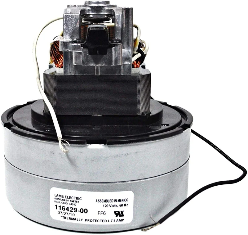 Ametek Lamb 5.7 Inch 2 Stage 120 Volt B/S Thru-Flow Vacuum Motor #116429-00