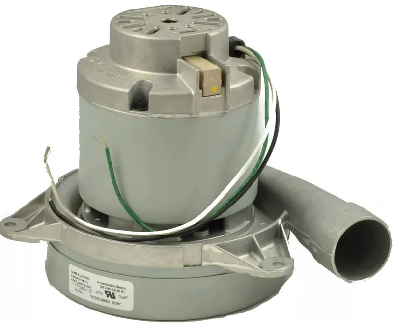 Ametek Lamb 117549-12 Motor , 120V, 7.2", 2-stage, Tangential, 15.3A, With Horn, Beam #140234