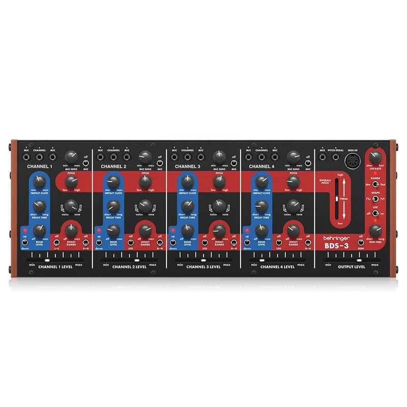 Behringer BDS-3 4-Channel Analog Drum Synthesizer w/ FX Channel & Eurorack Format