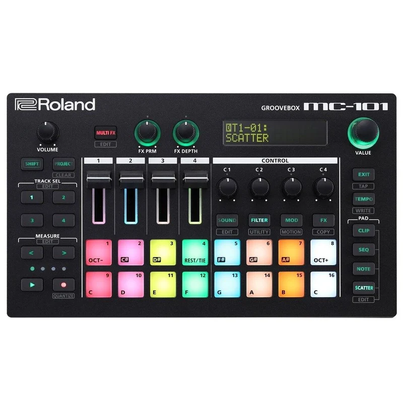 Roland MC101 4-Ch Portable Production & Performance Groovebox