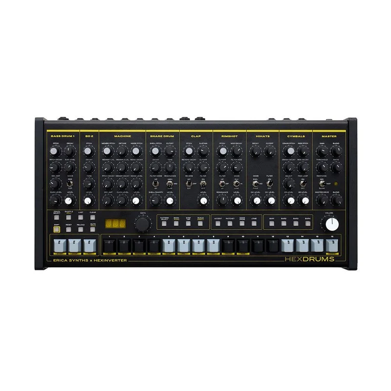 Erica Synths x Hexinverter HexDrums Analog Drum Machine