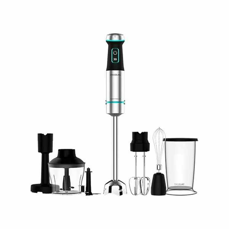 Hand-held Blender Cecotec 1200 XL Black Green Steel 1200 W