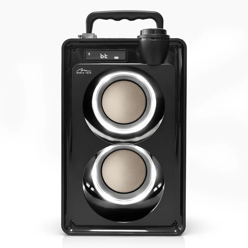 Bärbar Bluetooth-högtalare OVERBOX MT3186, FM-radio, stöd för SD-kort och USB, RMS-effekt 30 W, Mediatech