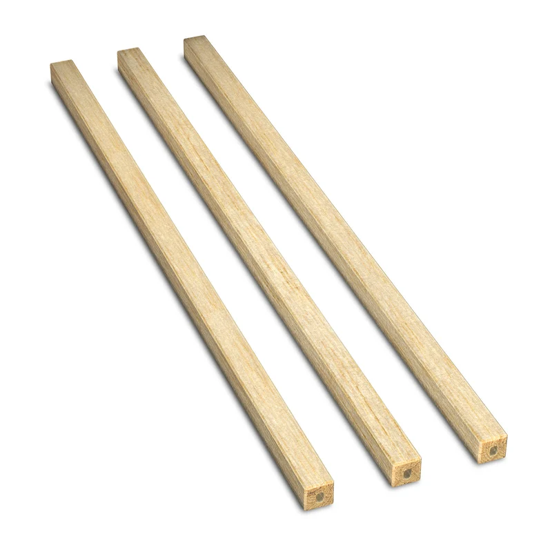 Liebherr Set of 3 bars for wooden shelf Oak