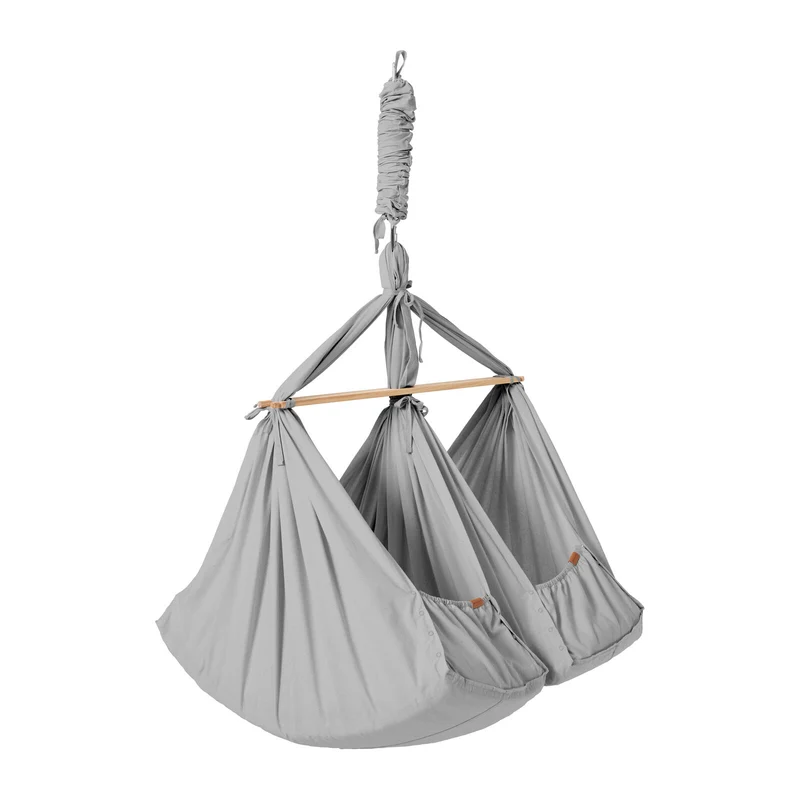 Membantu Basic Organic Twin Hammock Grey