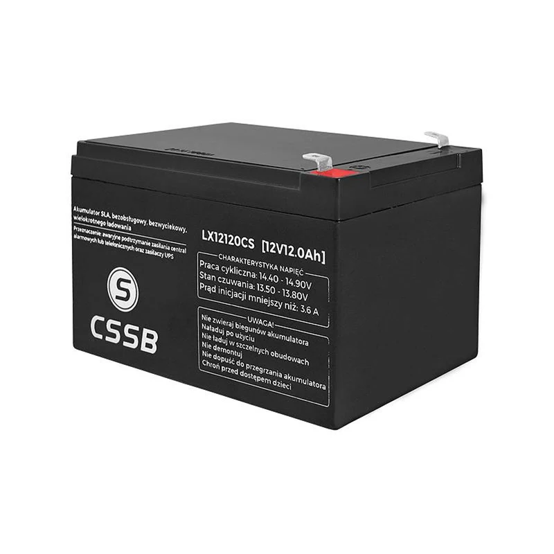 Batteri tillverkat med AGM-teknik CSSB gel 12V 12Ah