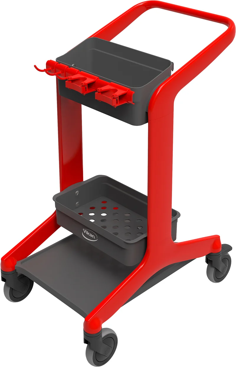 Rengöringsstation HyGo 78cm Röd