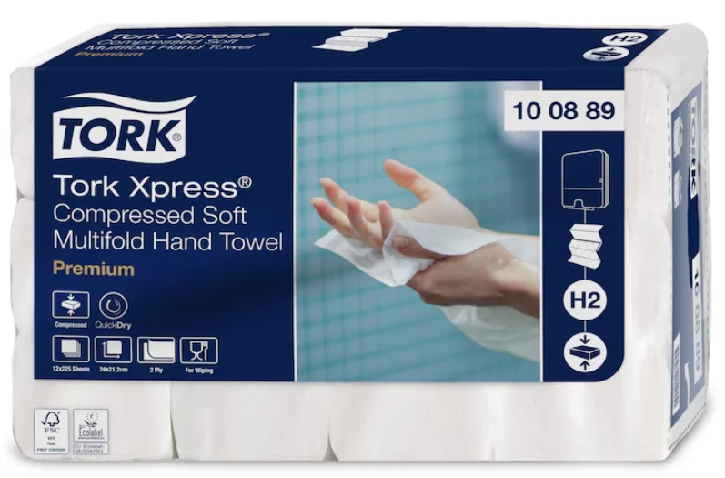 Handduk Tork komprimerad H2, 2700 styck